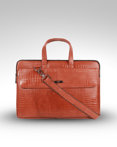 UZR Slim Mac Croco Bag (Orange)