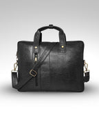 UZR Messenger Croco Large Bag (Black)