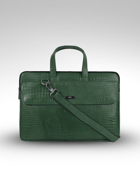 UZR Slim Mac Croco Bag (Green)