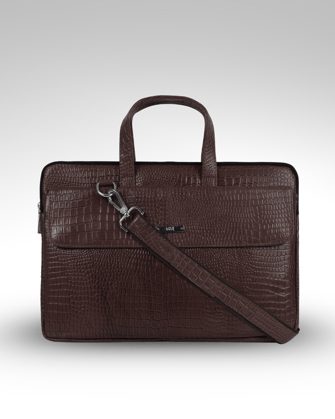 UZR Slim Mac Croco Bag (Brown)