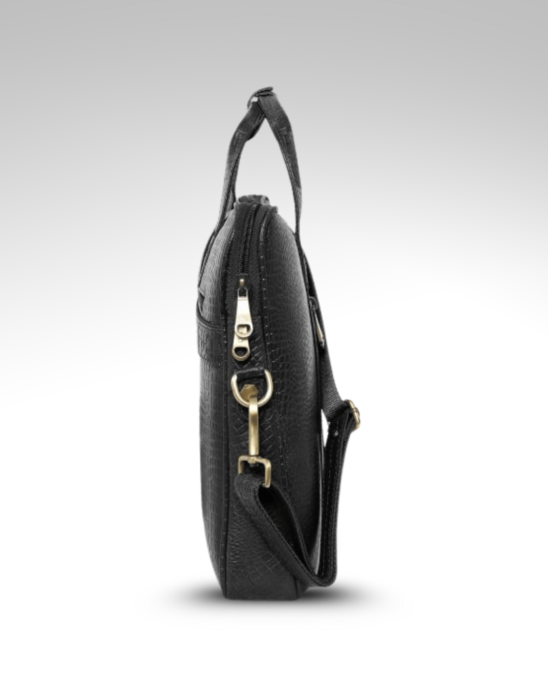 UZR Messenger Croco Large Bag (Black)