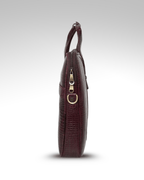UZR Messenger Croco Large Bag (Burgundy)