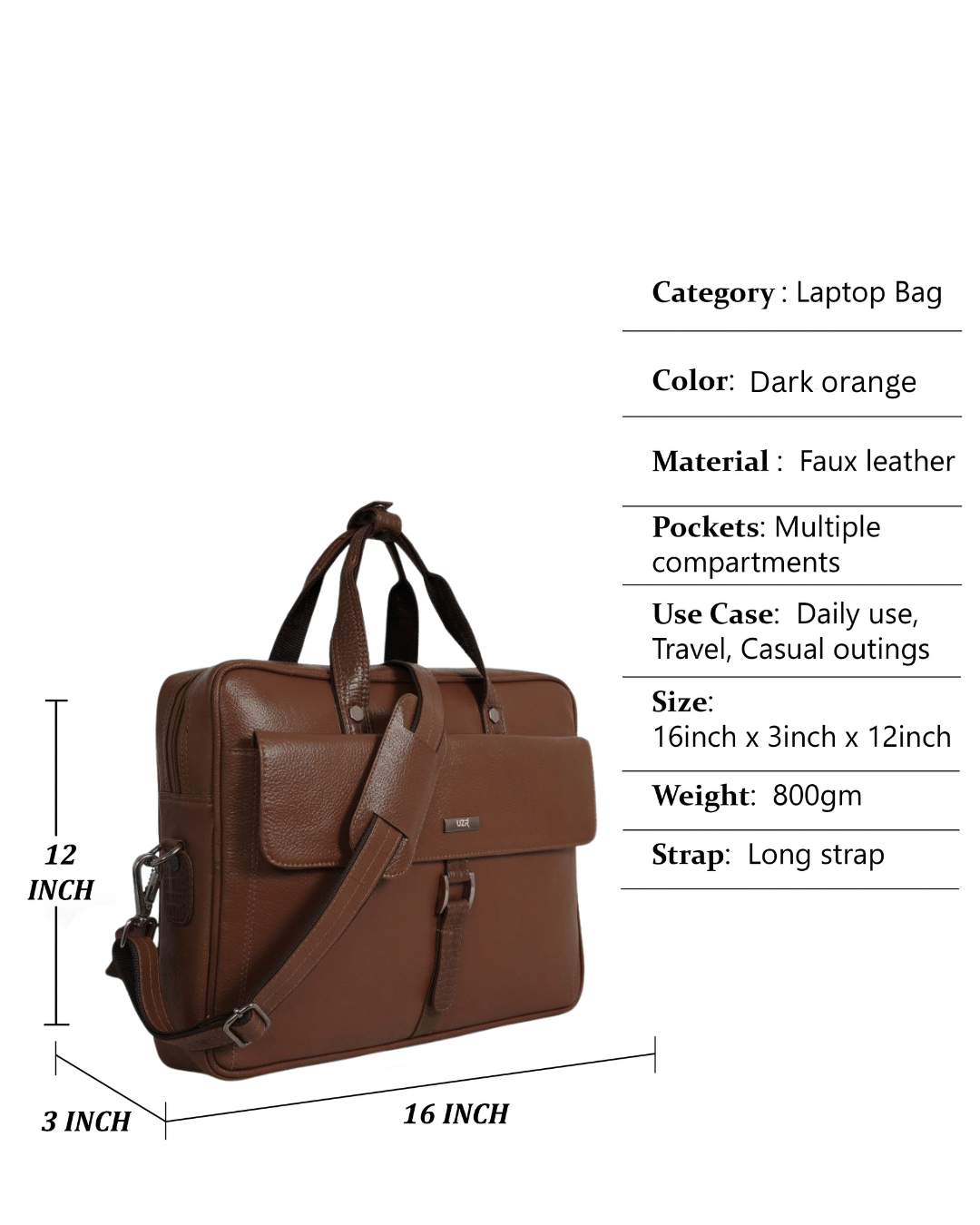 UZR Premium Messenger Prime Bag (Tan)