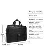 UZR Premium Messenger Prime Bag (Black)