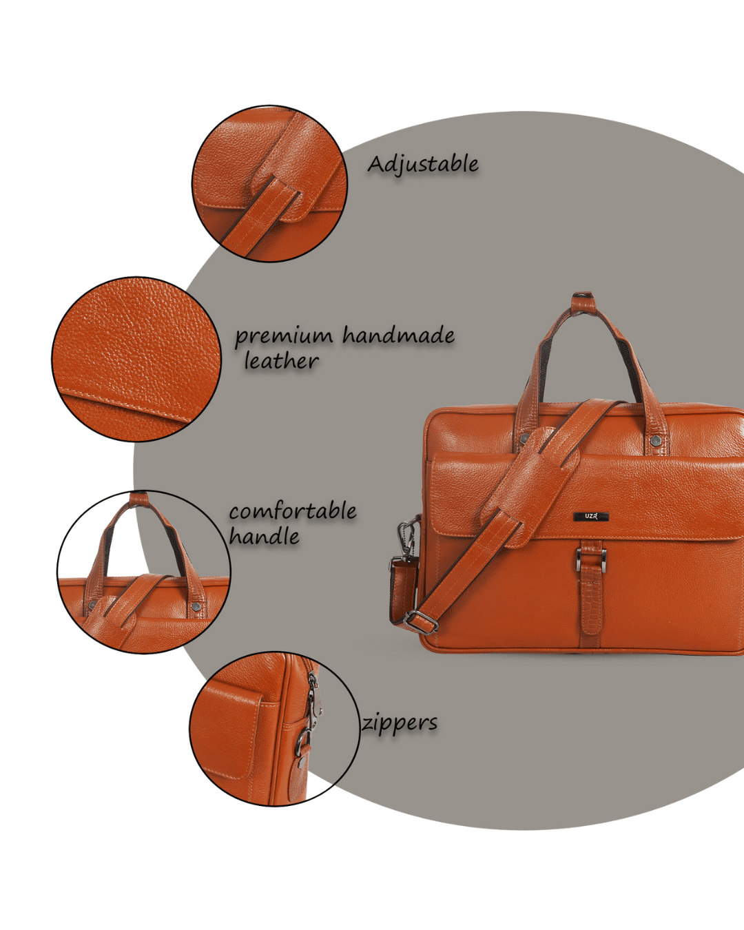 UZR Premium Messenger Prime Bag (Dark Orange)