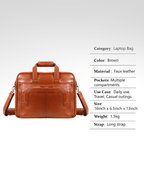UZR Noir Luxe Classic Bag (Orange)