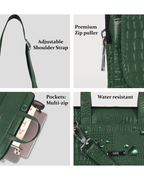 UZR Slim Mac Croco Bag (Green)