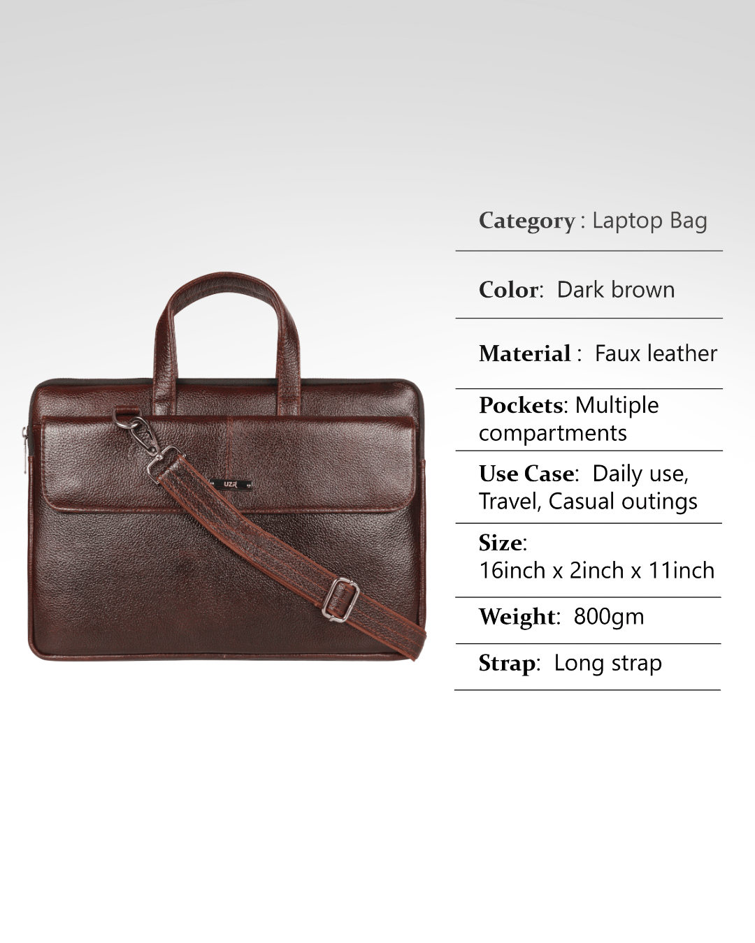 UZR Slim Mac Prime Bag (Brown)