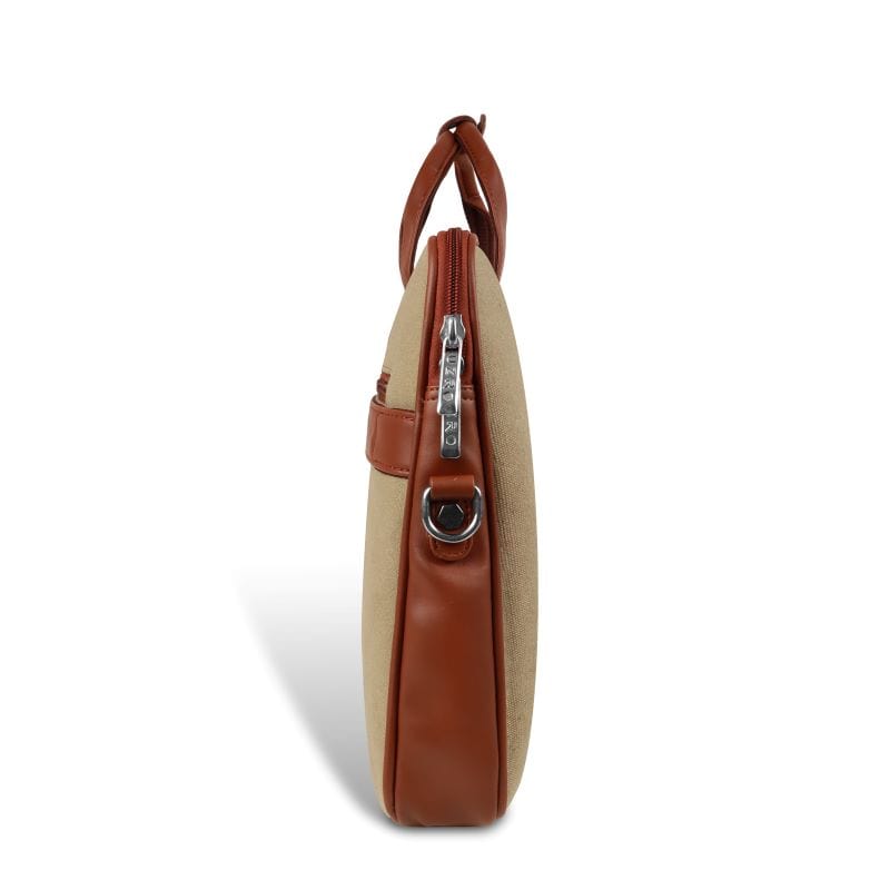 Canvas Laptop Bag by UZR – Executive Canvas & Faux Leather Laptop Bag for Men