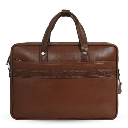 Brown leather briefcase 