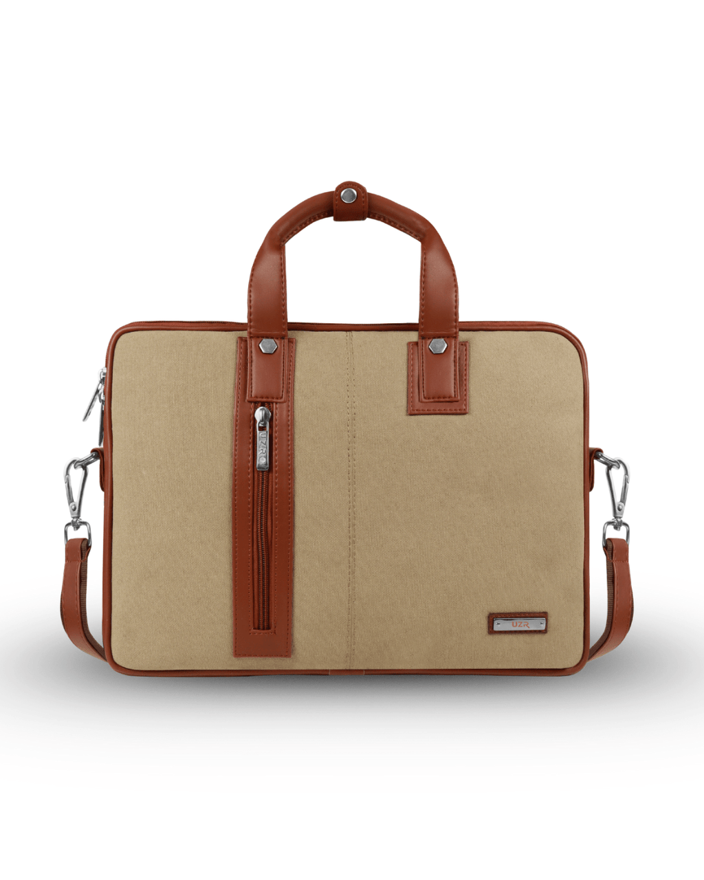 Canvas Laptop Bag by UZR – Executive Canvas & Faux Leather Laptop Bag for Men