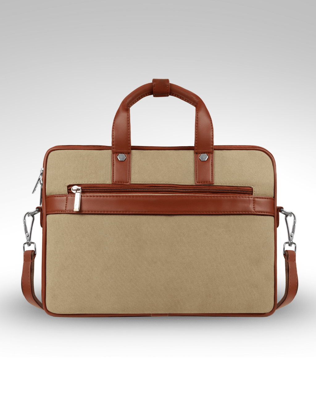 Canvas Laptop Bag by UZR – Executive Canvas & Faux Leather Laptop Bag for Men