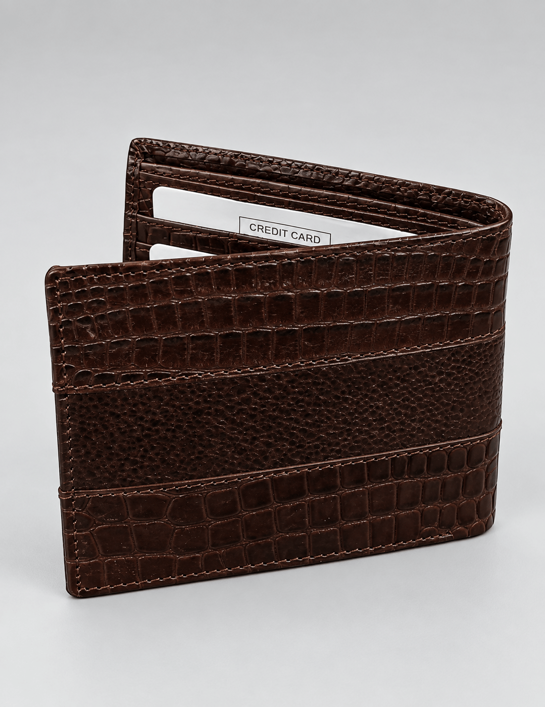 UZR Premium Croco Texture Leather Wallet for Men – Stylish Bifold Wallet