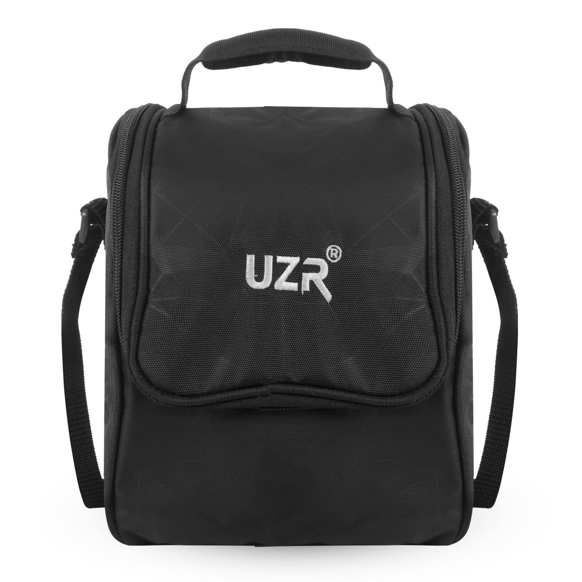 UZR India Stainless Steel Lunch Box Set (Office, School & Travel) | 3 Microwavable Containers (250ml, 400ml, 550ml), 750ml Steel Bottle, 100ml Chutney Box, Cutlery & Carry Bag – Black