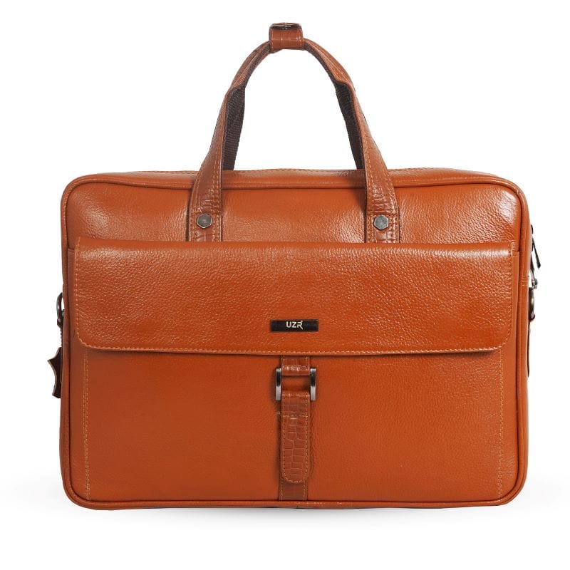 Executive Laptop Bag – Premium Leather Office Bag for Men- by UZR